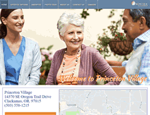 Tablet Screenshot of princetonvillageassistedliving.com